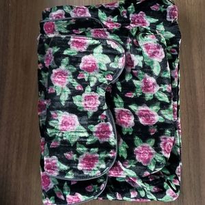 Vintage Victoria's Secret Velvet Cosmetic Bag Set